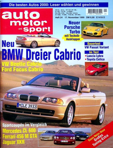 Deckblatt Auto Motor und Sport (24/1999)